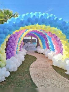 jasa dekorasi balon murah gapura pelangi