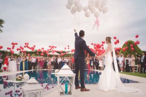 balon helium di acara pernikahan